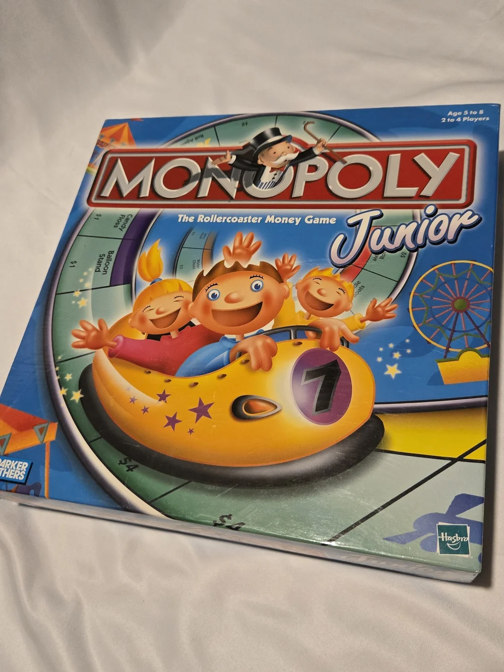Monopoly Junior Rollercoaster Money Board Game  2001 * Family Edition Complete